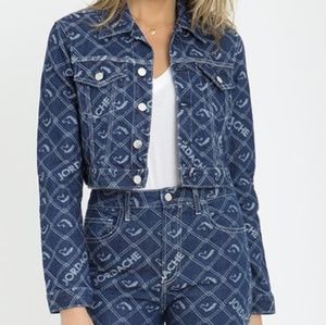 SIGNATURE LOGO JACQUARD SHRUNKEN JACKET